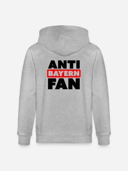 ANTI BAYERN FAN - Stanley/Stella Unisex Bio-Kapuzenjacke CULTIVATOR  - Grau meliert
