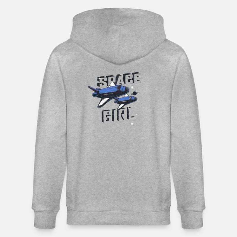 FILLE de l’ESPACE - Veste à capuche bio CULTIVATOR Stanley/Stella Unisexe - gris chiné