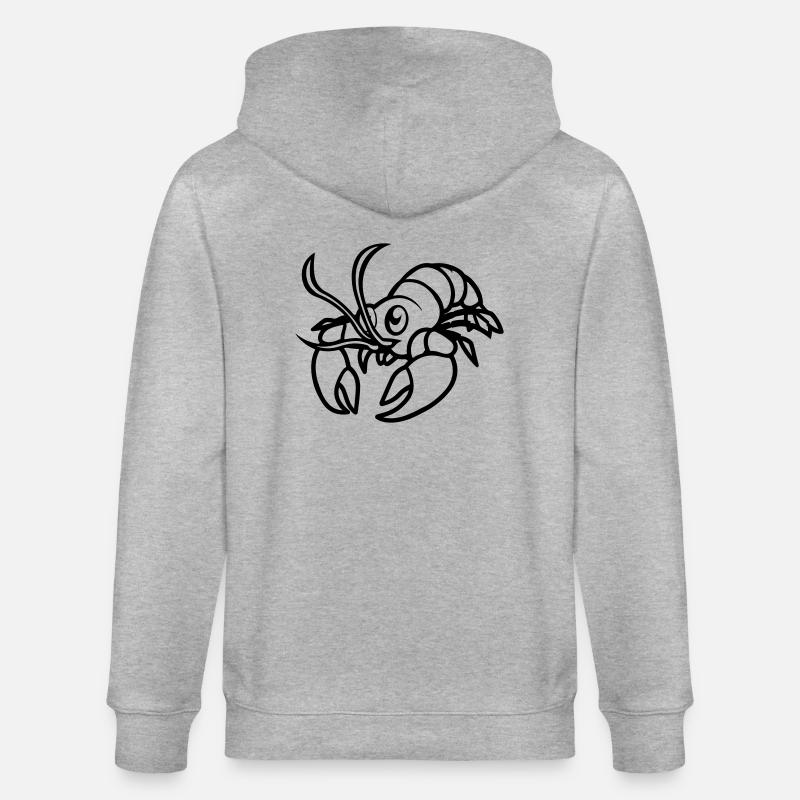 hummer comic - Stanley/Stella Unisex Bio-Kapuzenjacke CULTIVATOR  - Grau meliert