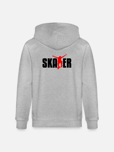 skater - Stanley/Stella CULTIVATOR Unisex Organic Hooded Jacket - heather grey