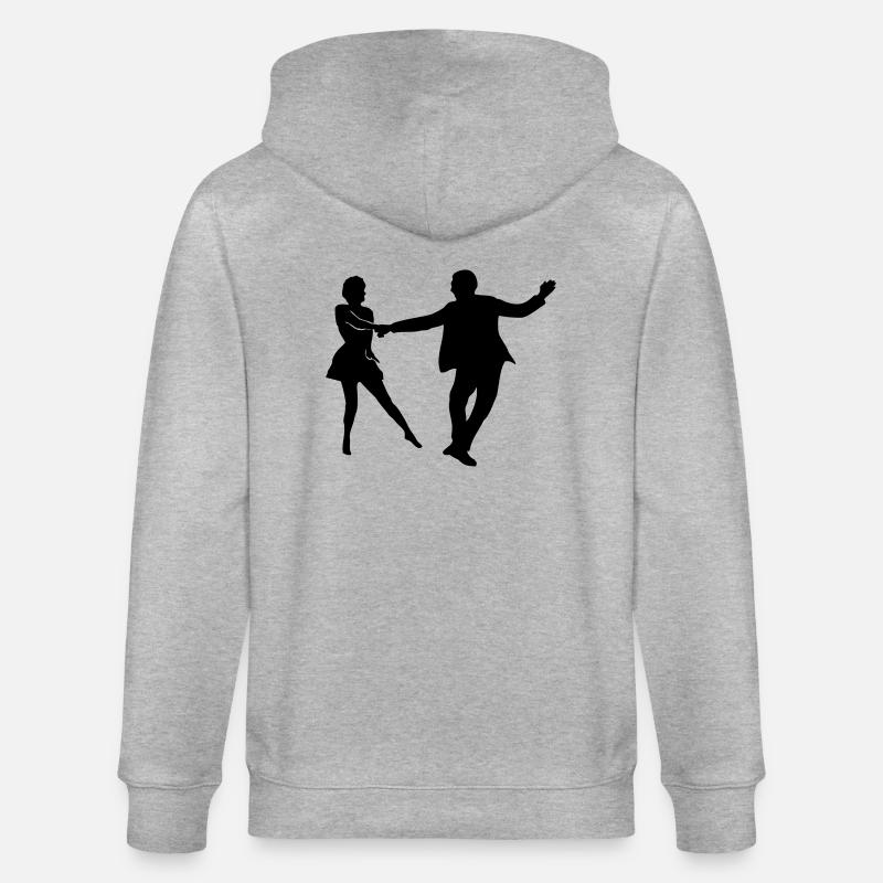 west coast swing dancer - Stanley/Stella Unisex Bio-Kapuzenjacke CULTIVATOR  - Grau meliert