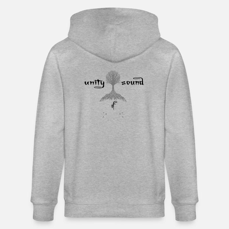 unity_three_2 - Veste à capuche bio CULTIVATOR Stanley/Stella Unisexe - gris chiné