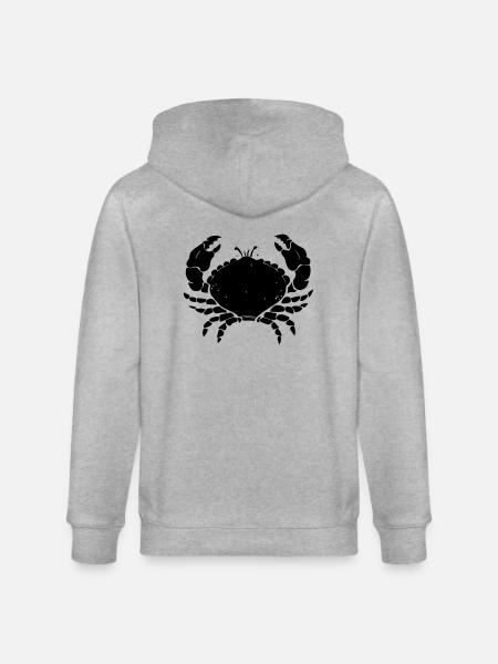 crab - Stanley/Stella Unisex Bio-Kapuzenjacke CULTIVATOR  - Grau meliert