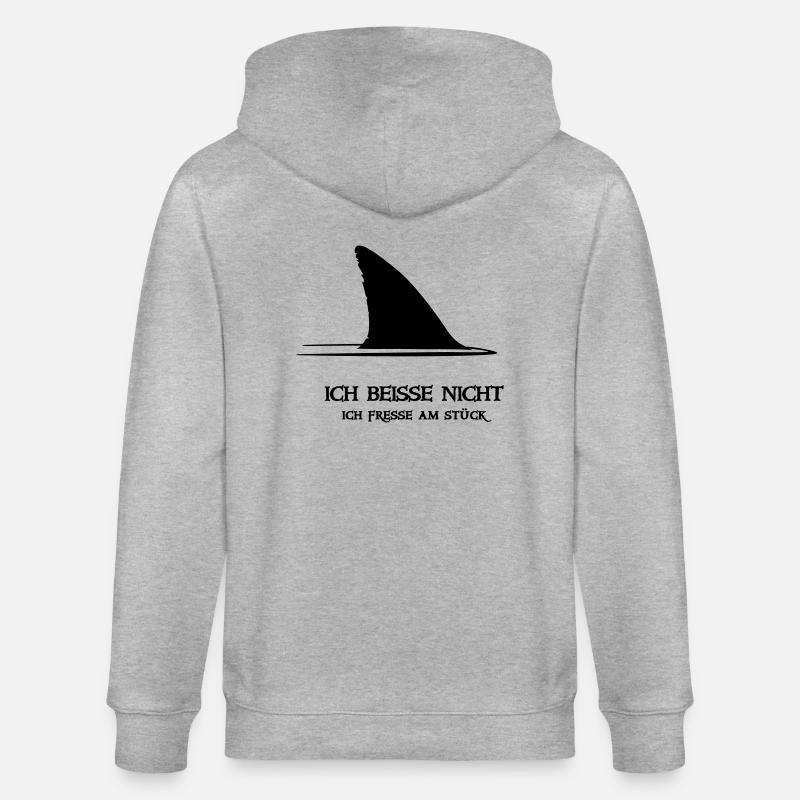 ~ ~ Je mords pas - Veste à capuche bio CULTIVATOR Stanley/Stella Unisexe - gris chiné