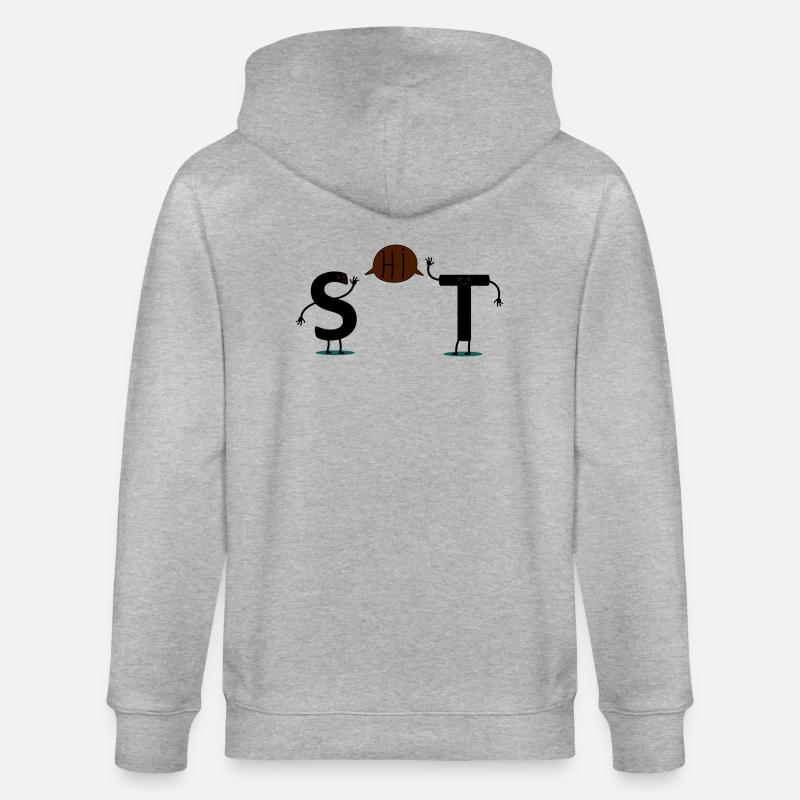 shit - Stanley/Stella Unisex Bio-Kapuzenjacke CULTIVATOR  - Grau meliert
