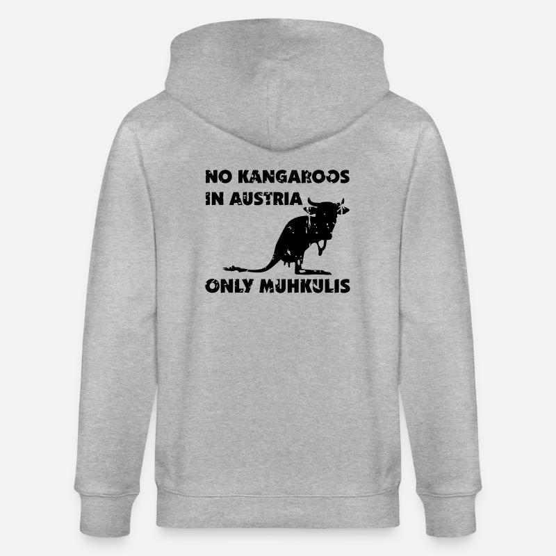 Kangaroo - Veste à capuche bio CULTIVATOR Stanley/Stella Unisexe - gris chiné