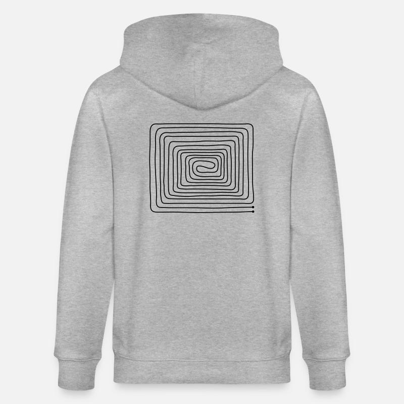 Fußbodenheizung - Stanley/Stella Unisex Bio-Kapuzenjacke CULTIVATOR  - Grau meliert
