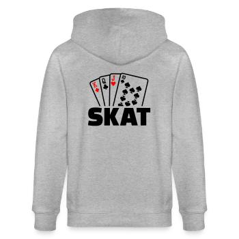 Skat - Veste à capuche bio CULTIVATOR Stanley/Stella Unisexe - gris chiné - Dos - Luana (180cm)