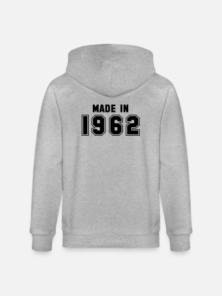 1962 - Stanley/Stella CULTIVATOR Unisex Organic Hooded Jacket - heather grey