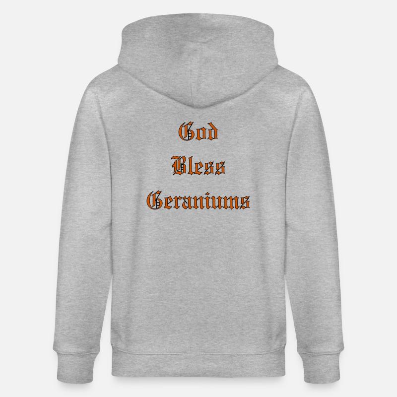 GodBlessGeraniums - Stanley/Stella Unisex Bio-Kapuzenjacke CULTIVATOR  - Grau meliert