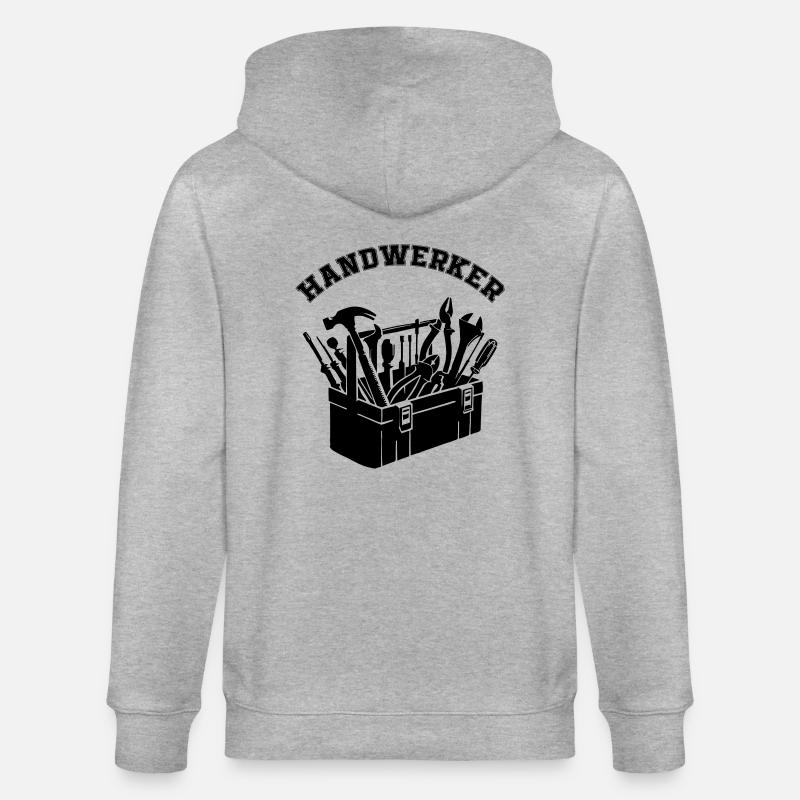 Tool Toolbox Craftsman - Stanley/Stella CULTIVATOR  Unisex Organic Hooded Jacket - heather grey