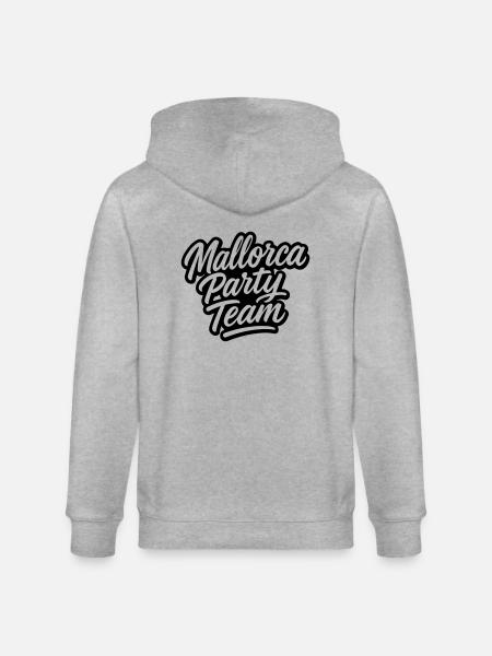 Mallorca Party Team - Stanley/Stella CULTIVATOR Unisex Organic Hooded Jacket - heather grey
