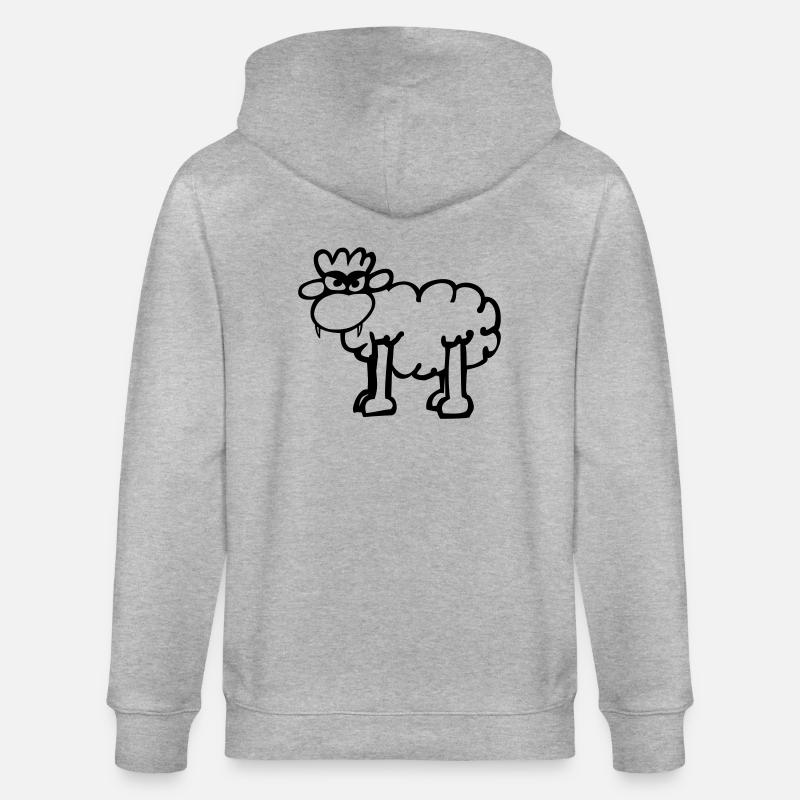 Angry Sheep - Veste à capuche bio CULTIVATOR Stanley/Stella Unisexe - gris chiné