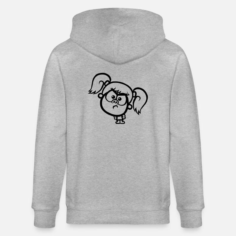 Wütend Stacey - Stanley/Stella Unisex Bio-Kapuzenjacke CULTIVATOR  - Grau meliert