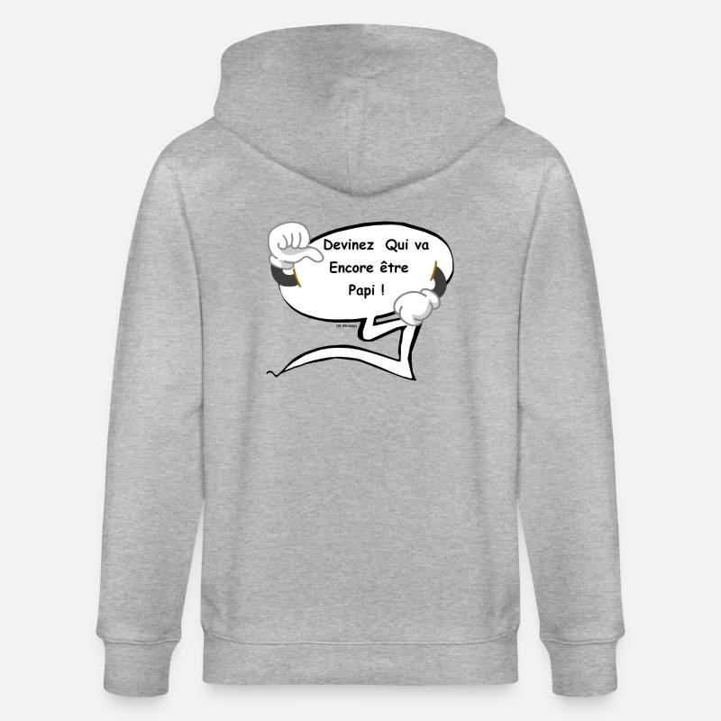 Encore Papi - Veste à capuche bio CULTIVATOR Stanley/Stella Unisexe - gris chiné