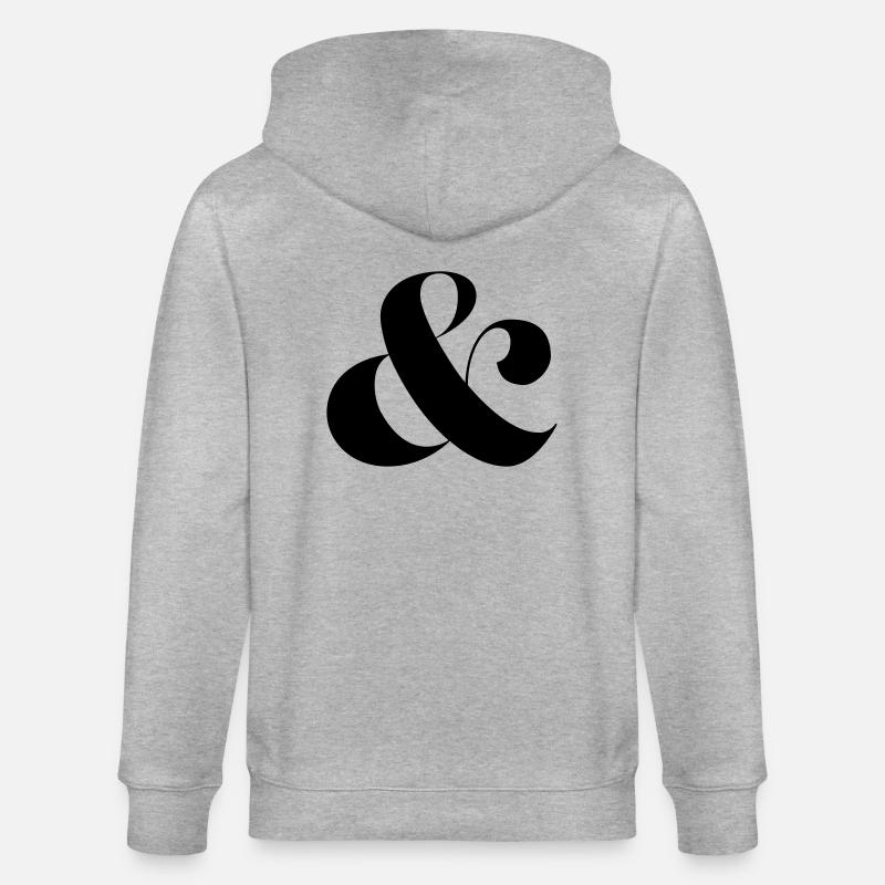 esperluette - Veste à capuche bio CULTIVATOR Stanley/Stella Unisexe - gris chiné