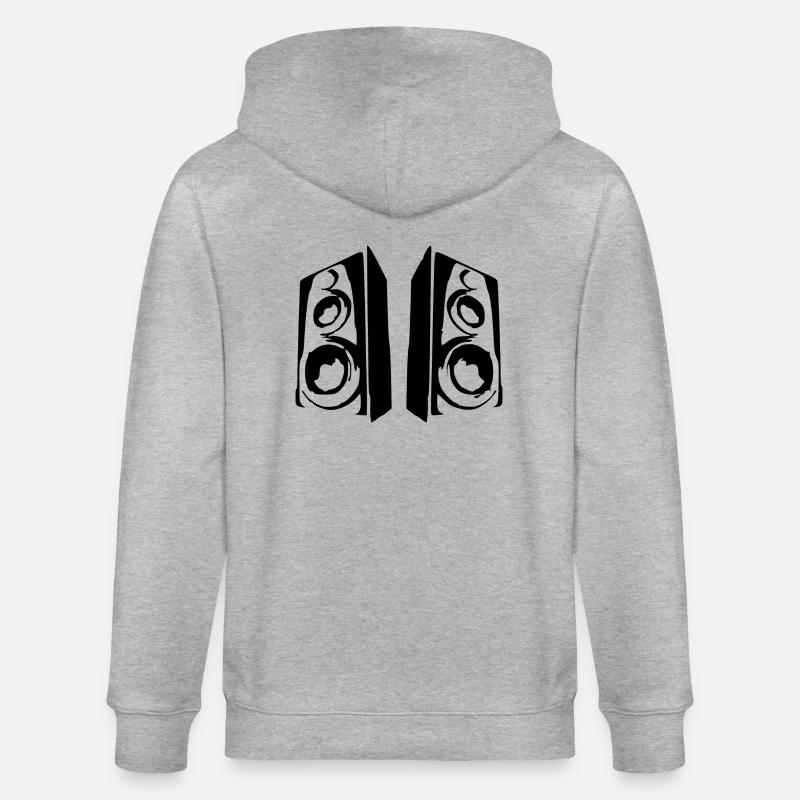 système de son juke-box - Veste à capuche bio CULTIVATOR Stanley/Stella Unisexe - gris chiné