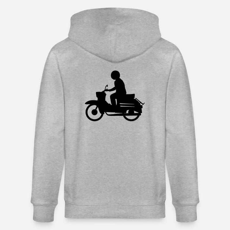 Fahrzeug - Simson Schwalbe - Stanley/Stella Unisex Bio-Kapuzenjacke CULTIVATOR  - Grau meliert