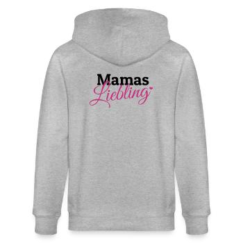 Mamas Liebling - Stanley/Stella Unisex Bio-Kapuzenjacke CULTIVATOR  - Grau meliert - Hinten - Luana (180cm)