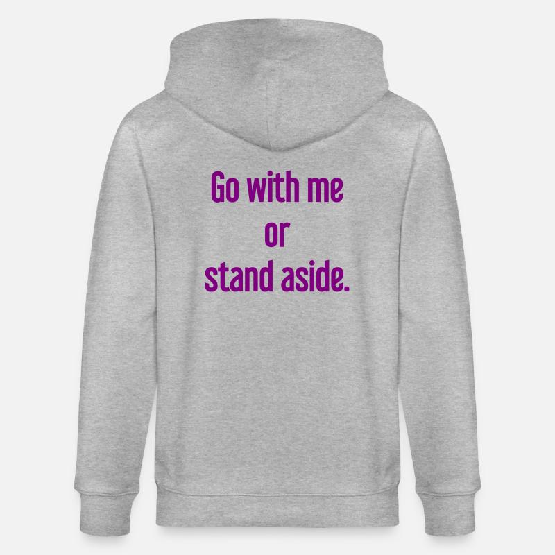 Geh mit oder beiseite - Stanley/Stella Unisex Bio-Kapuzenjacke CULTIVATOR  - Grau meliert