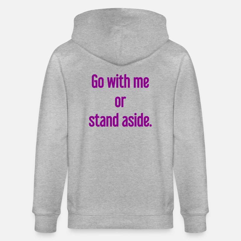 Geh mit oder beiseite - Stanley/Stella Unisex Bio-Kapuzenjacke CULTIVATOR  - Grau meliert