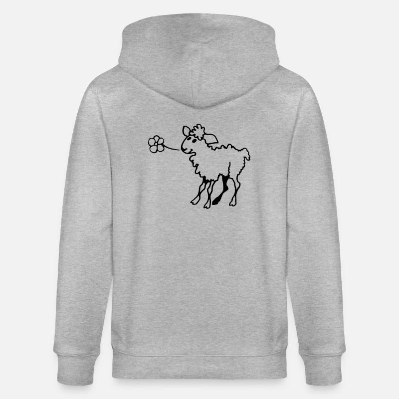 Lamm - Veste à capuche bio CULTIVATOR Stanley/Stella Unisexe - gris chiné