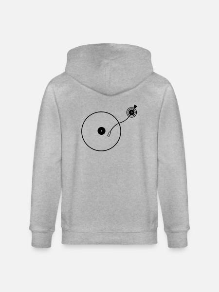 turntable - Veste à capuche bio CULTIVATOR Stanley/Stella Unisexe - gris chiné