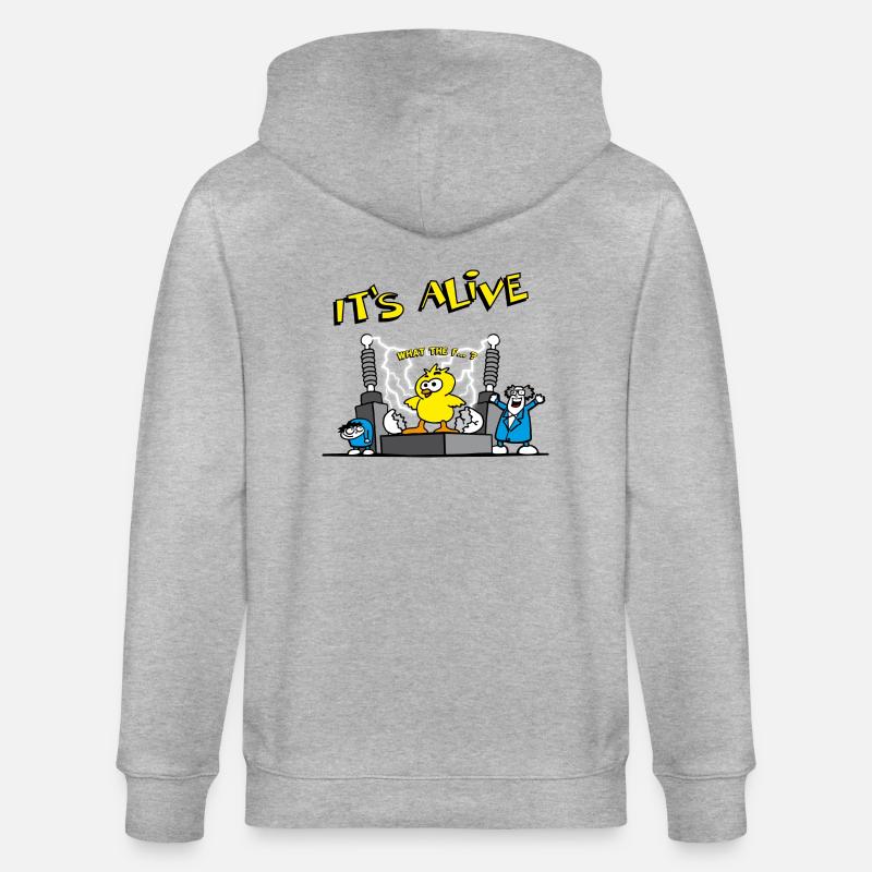 its_alive_chick_b - Veste à capuche bio CULTIVATOR Stanley/Stella Unisexe - gris chiné