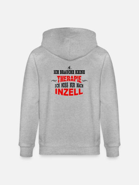 THERAPIE Inzell - Stanley/Stella Unisex Bio-Kapuzenjacke CULTIVATOR - Grau meliert