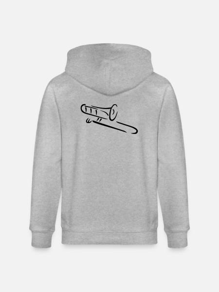 Trombone - Veste à capuche bio CULTIVATOR Stanley/Stella Unisexe - gris chiné