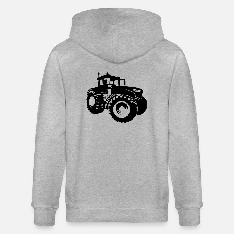 traktor - Stanley/Stella Unisex Bio-Kapuzenjacke CULTIVATOR  - Grau meliert