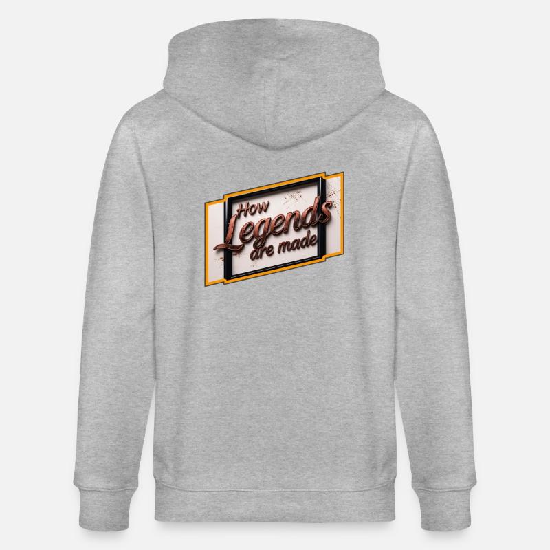 Wie Legenden geboren werden - Stanley/Stella Unisex Bio-Kapuzenjacke CULTIVATOR  - Grau meliert