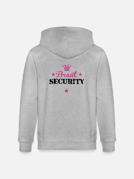 braut_security_5_2f_ - Stanley/Stella Unisex Bio-Kapuzenjacke CULTIVATOR  - Grau meliert