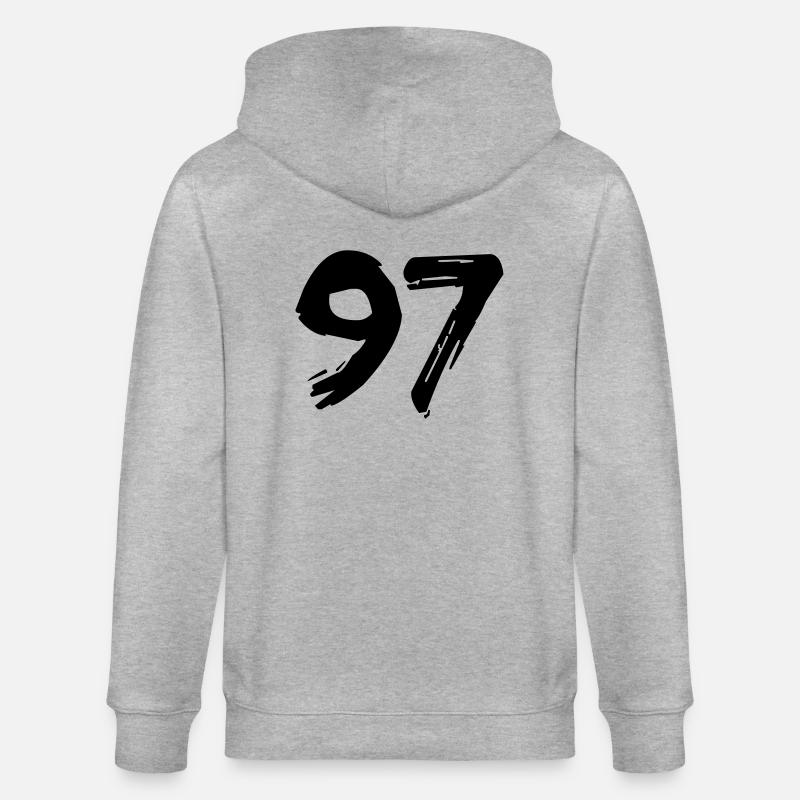 Brushed 97 - Stanley/Stella Unisex Bio-Kapuzenjacke CULTIVATOR  - Grau meliert