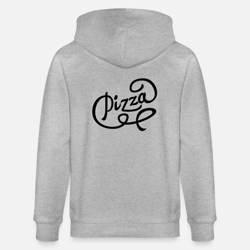 Pizza - Stanley/Stella Unisex Bio-Kapuzenjacke CULTIVATOR  - Grau meliert