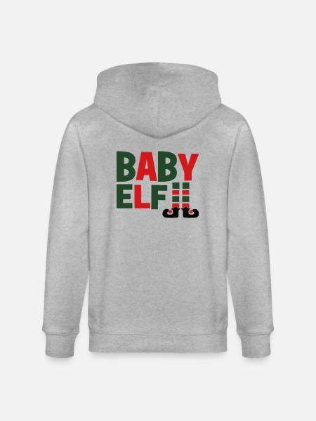 Bébé elfe - Veste à capuche bio CULTIVATOR Stanley/Stella Unisexe - gris chiné