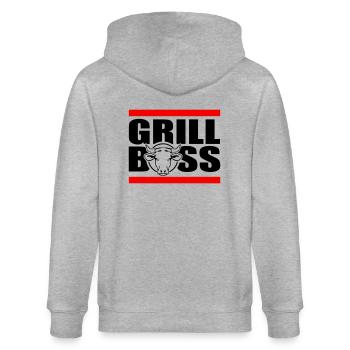griller - Veste à capuche bio CULTIVATOR Stanley/Stella Unisexe - gris chiné - Dos - Luana (180cm)