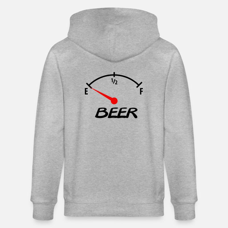 beer - Veste à capuche bio CULTIVATOR Stanley/Stella Unisexe - gris chiné