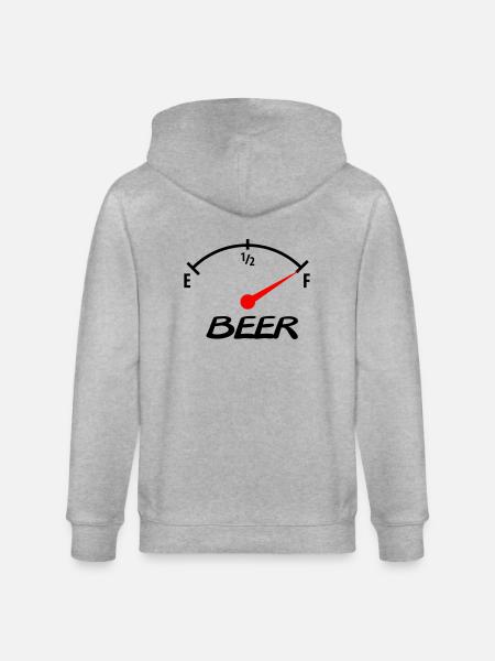 beer - Stanley/Stella Unisex Bio-Kapuzenjacke CULTIVATOR  - Grau meliert