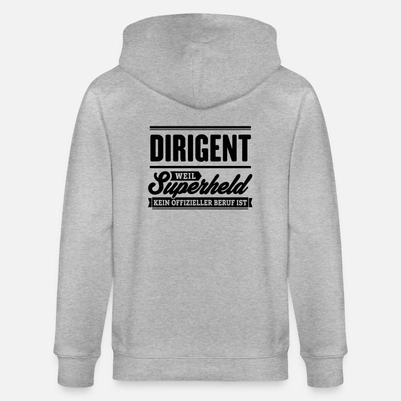 Superheld Dirigent - Stanley/Stella Unisex Bio-Kapuzenjacke CULTIVATOR  - Grau meliert
