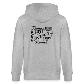 Rome - Stanley/Stella Unisex Bio-Kapuzenjacke CULTIVATOR  - Grau meliert - Hinten - Luana (180cm)