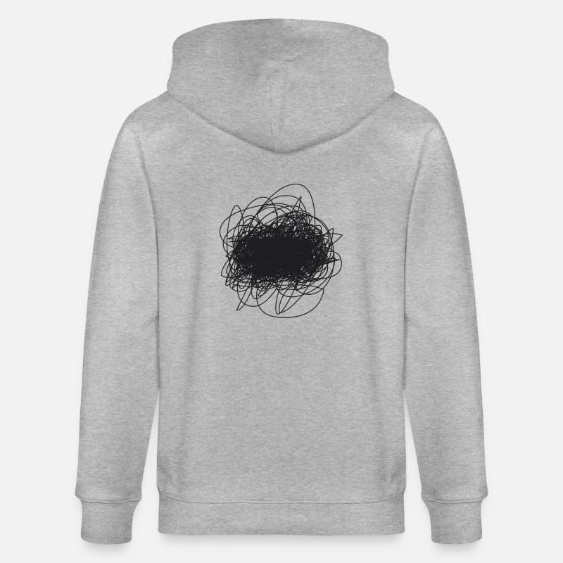 Scribble - Veste à capuche bio CULTIVATOR Stanley/Stella Unisexe - gris chiné