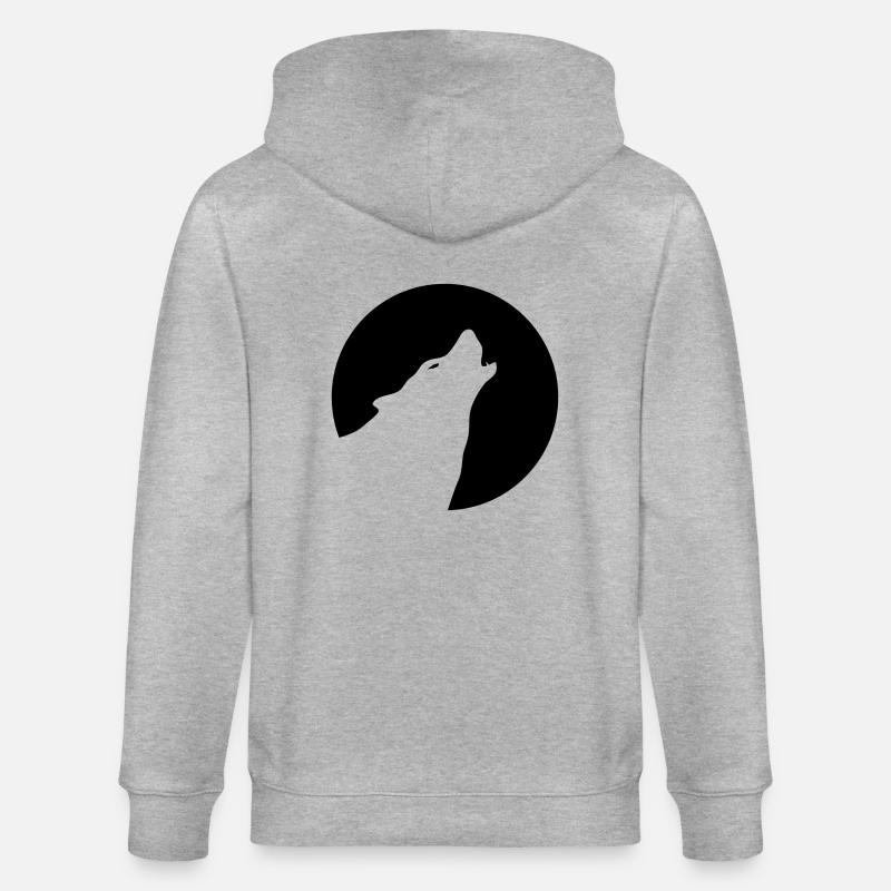 Wolf - Stanley/Stella Unisex Bio-Kapuzenjacke CULTIVATOR  - Grau meliert