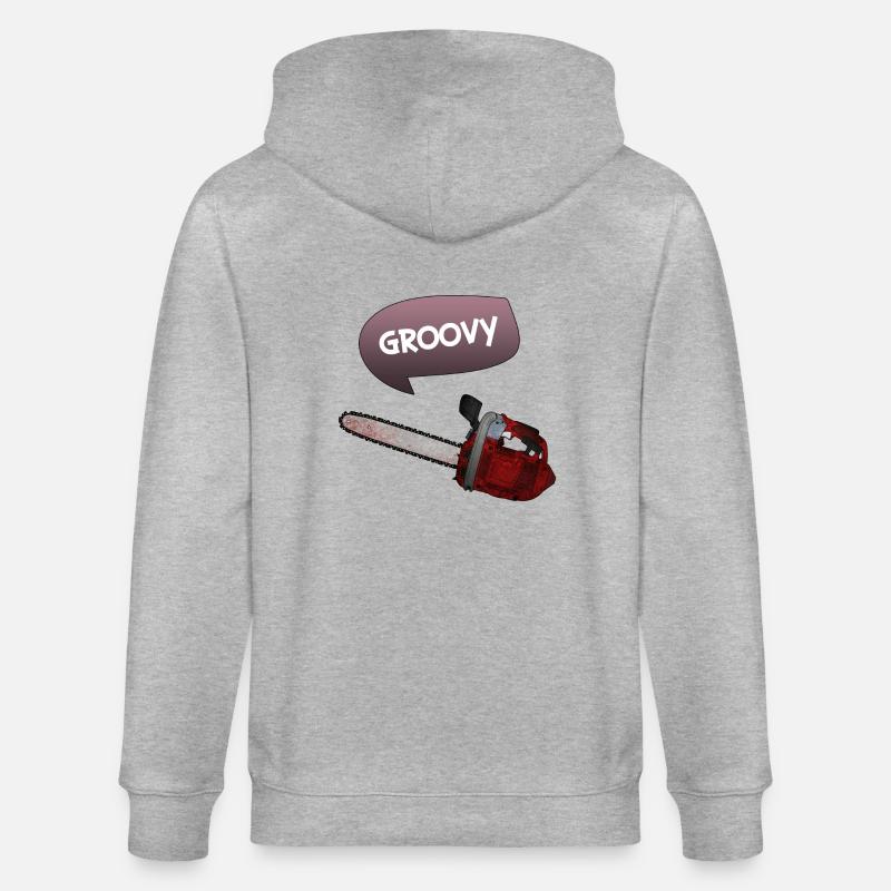Evil dead - Groovy chains - Stanley/Stella Unisex Bio-Kapuzenjacke CULTIVATOR  - Grau meliert