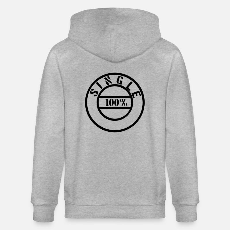 Single - Stanley/Stella Unisex Bio-Kapuzenjacke CULTIVATOR  - Grau meliert