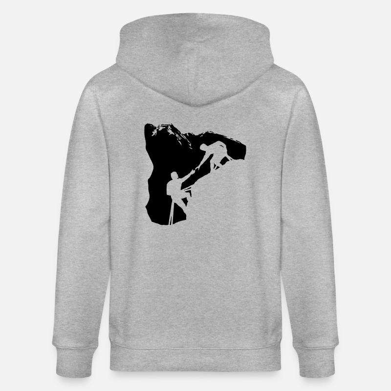 Teamwork 2 - Stanley/Stella Unisex Bio-Kapuzenjacke CULTIVATOR  - Grau meliert