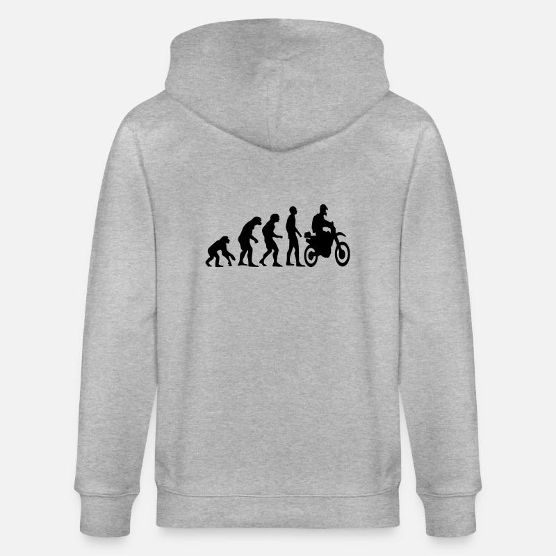 Human Evolution Enduro - Stanley/Stella Unisex Bio-Kapuzenjacke CULTIVATOR  - Grau meliert