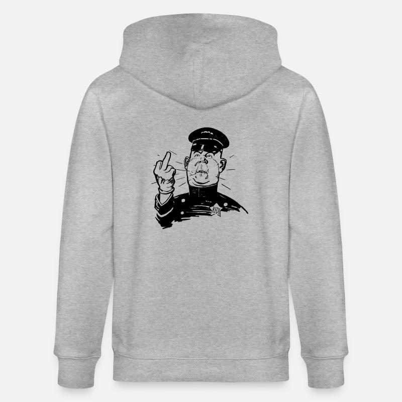 RFDL Cop - Stanley/Stella Unisex Bio-Kapuzenjacke CULTIVATOR  - Grau meliert