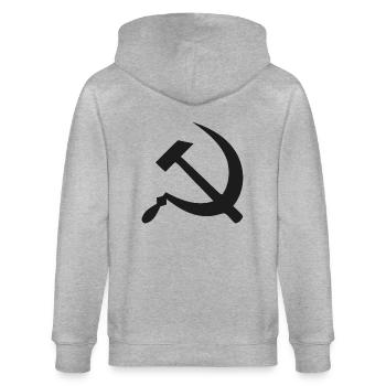 Communisme - Veste à capuche bio CULTIVATOR Stanley/Stella Unisexe - gris chiné - Dos - Luana (180cm)