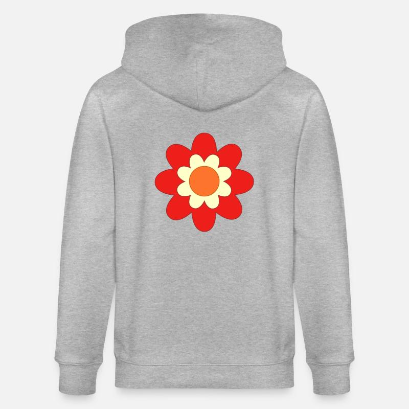 Blümchen 1 - Stanley/Stella Unisex Bio-Kapuzenjacke CULTIVATOR  - Grau meliert